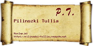 Pilinszki Tullia névjegykártya